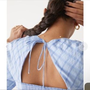 & other stories plaid blouse